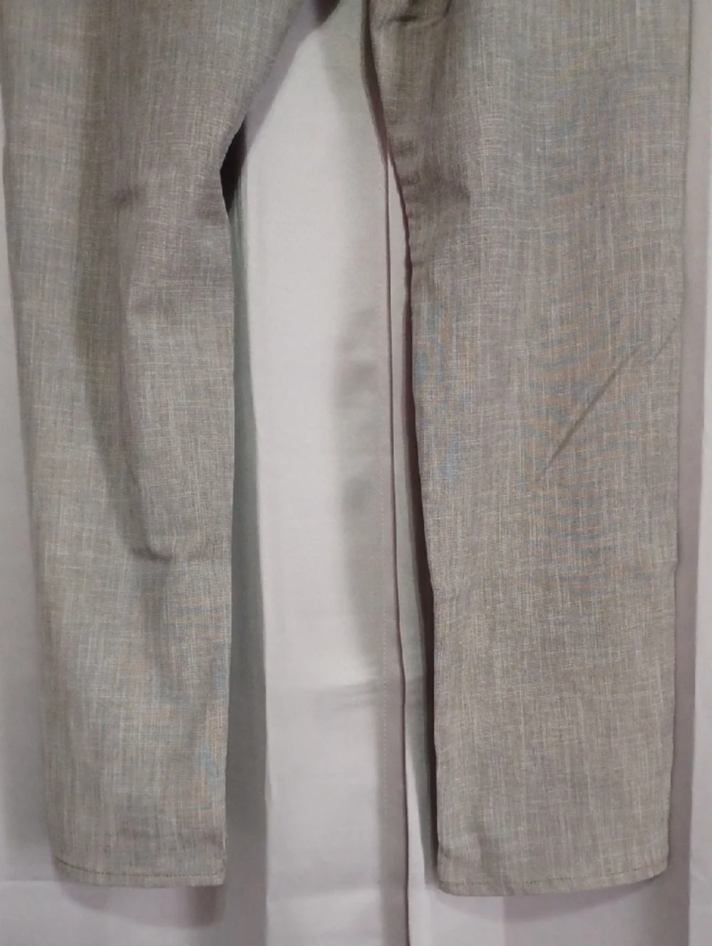 34Heritage Courage Tan Cross Hatch Twill Slacks 40/32 Double Belt Loops 5 Pocket